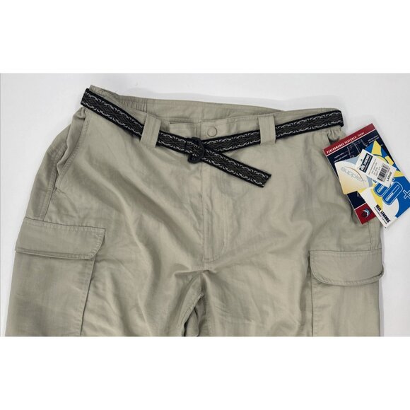 Reel Legends Hiking Pants Mens Large Nylon Convertible Cargo Belted Fishing NEW - Picture 8 of 12